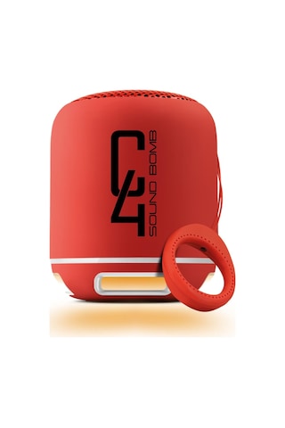 Powerway C4 Bluetooth Hoparlör Ses Bombası Kırmızı