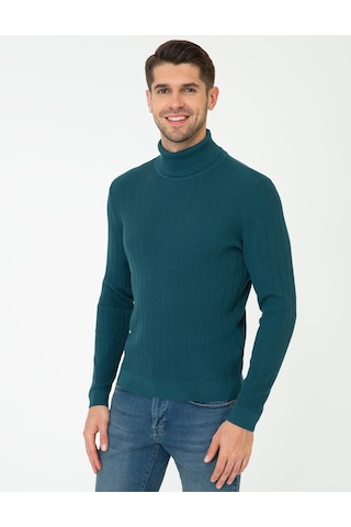 Pierre Cardin Erkek Petrol Triko Kazak 50241468-vr102 Petrol