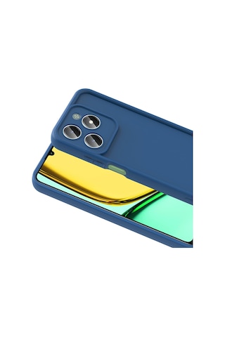 Realme C61 Uyumlu Kılıf Kamera Korumalı Sys Ananas Kapak - Mürdüm Mürdüm