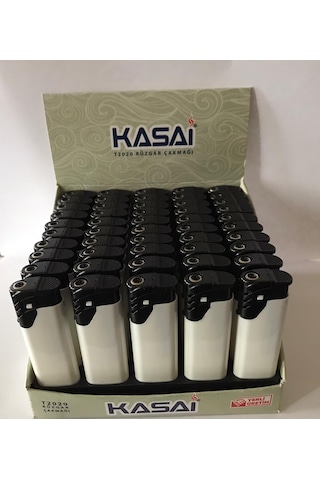 Kasai T2020 Rüzgar Çakmağı 50'li Paket Beyaz