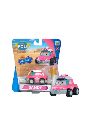 Roı Toys Robocar Poli Metal Araç Karakter Figürler - Sandy 83417 Diğer