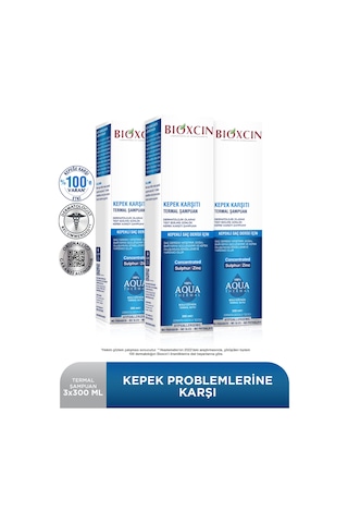 Aqua Thermal Kepeğe Karşı Etkili Şampuan 300 Ml 3 Lü Set