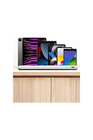 Dokunmatik Kalem Beyaz Şarjlı Yedek Uçlu Android Ve Ilkeshop - 66 İos Uyumlu