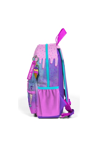 Minik Yuva Sırt Çantası Pembe Mor Milkshake Dondurma Desenli İki Bölmeli 23549