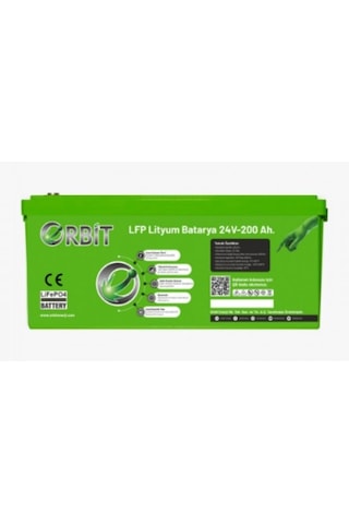 Orbit 24 V 200 Ah Lifepo4 Akü-abs Kasalı