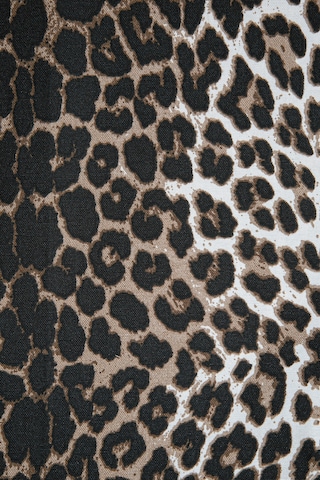 Duck Leopar Kırlent Kılıfı Kahve V1 45x45 Kahverengi
