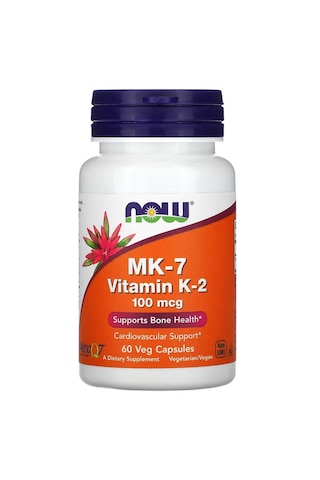 Now Foods, Mk7 Vitamin K2, 100 Mcg, 60 Veg Capsules
