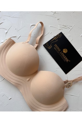 Lady Baby Straplez Kesim Destekli Dikişsiz Balensiz Toparlayıcılı Bej