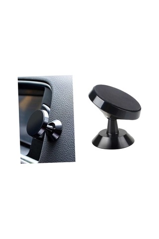 Neevoyu Siyah Araç Ve Masaüstü Manyetik Telefon Tutucu - 360 Dönebilen, Evrensel Uyumlu, Güçlü Tutma, 1 Adet Kutulu