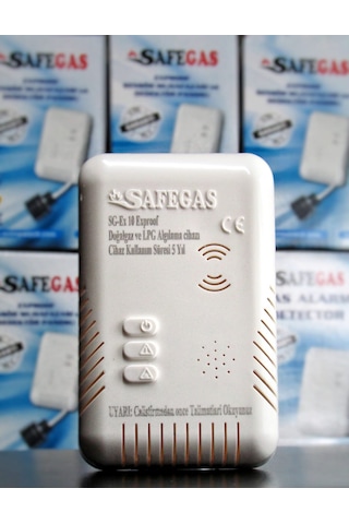 Safegas Sg-ex10 Gaz Alarm Cihazı Gaz Dedektörü