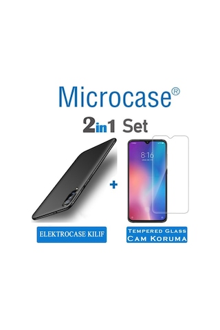 Xiaomi Mi 9 Elektrocase Serisi Silikon Kilif + Cam (Seç) 332856413 - Seçenek / Cam Koruma-Tempered Glass Istemiyorum