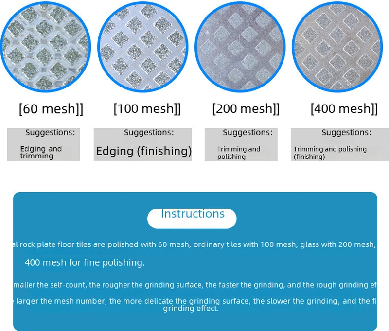 Skycity Diamantlı Seramik Taşlama Aleti: Cam, Mermer, Granit Taşlama Ve Pürüzsüz Kenar Polishing Aracı Ağ Desenli 200