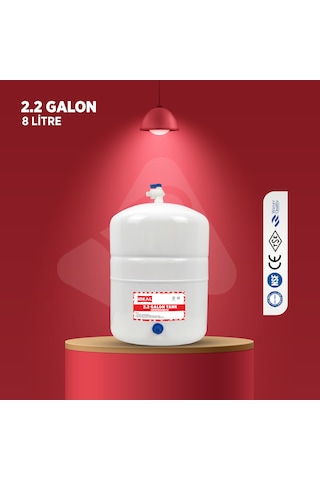 Su Arıtma Cihazı İçin Su Tankı Deposu 2.2 Galon 8 Litre Tank