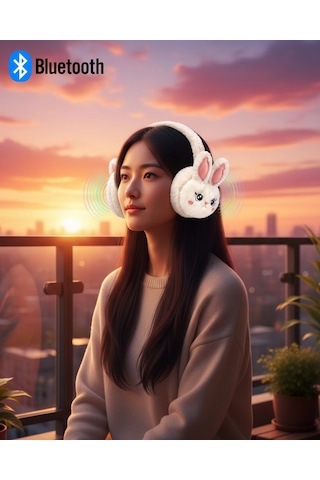 Peluş Kablosuz Bluetooth Kulaklık Çocuk Ve Genç Kullanıma Uygun Diğer