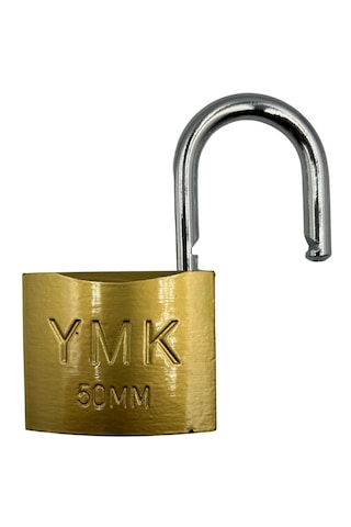 Sarı Asma Kilit 50 Mm 3 Anahtarlı Sarı Boyalı Sağlam Kilit Kod : Ymk-1250b