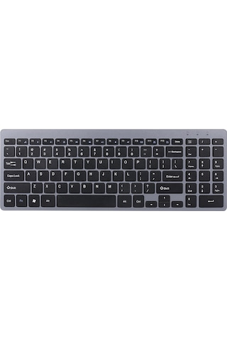 Yunboo 2.4g Kablosuz Klavye - İnce Tasarım, Sessiz Tuşlar, Pc Ve Laptop İçin 95 Tuşlu Siyah Klavye