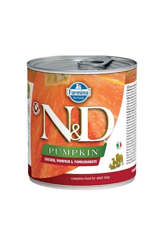 N&D Tahılsız Tavuklu Bal Kabaklı & Narlı Konserve Yetişkin Köpek Maması 285 G