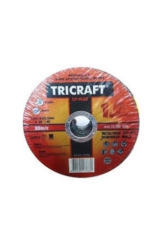 Tricraft İnox Metal Kesici Taş 115 x 1.0 x 22.2 CM 25 Adet Tricraft İnox Metal Kesici Taş 115 x 1.0 x 22.2 CM 25 Adet