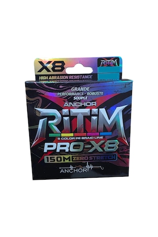 Anchor Ritim X8 Pe Multicolor 150 Mt 0,18mm İp Misina - Standart