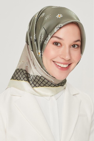 Armine İpek Eşarp Nostalji - 8517-36 Yeşil Twill Yeşil