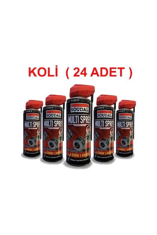 Soudal Multi Sprey Pas Çözücü 400Ml - Koli Çok Renkli Soudal Multi Sprey Pas Çözücü 400Ml - Koli Çok Renkli