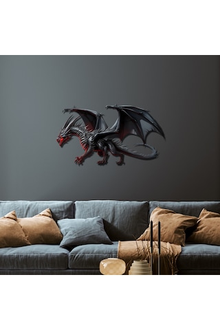 Sazakan Ejderhası Metal Tablo