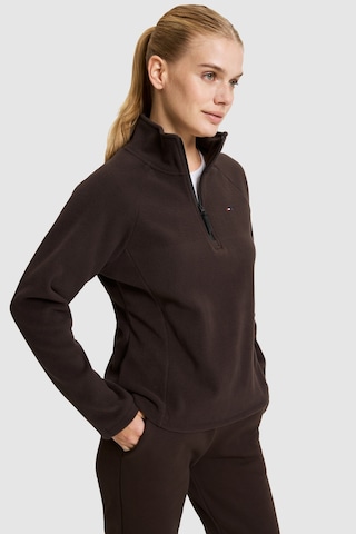 U.S. Polo Assn. Kadın Koyu Kahverengi Yarım Fermuarlı Sweatshirt 50329013-vr084