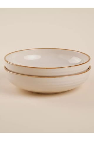 Sl Home Leggero Çorba Tabağı Seti 2 Adet, 750 Ml, Çap 19 Cm 200580839 Bej