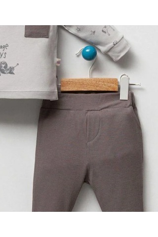 By Bubbles Toys Erkek Bebek 2'li Takım Gri