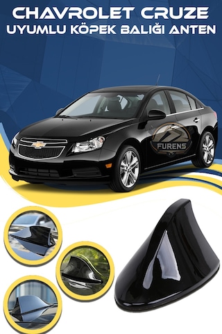 Chevrolet Cruze Uyumlu Oto Balık Sırtı Anten Elektrikli Köpekbalığı Balina Tavan Anten