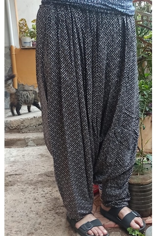 Meşhur Şalvarcı Pelin Yöresel Anne Şalvarı Çok Renkli