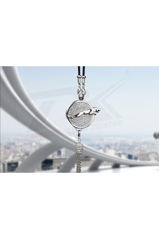 Jaguar Kristal Taşlı Stil Araç Ayna Parfümlü Sarkacı New Style