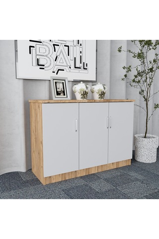 Bubble 5'li Ofis Takımı  Model 5 Çam Beyaz