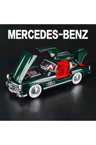 Scowetto Mercedes-benz 300 Sl Yeşil 1954 Model Klasik Araba 1/24 Ölçek Mercedes 300sl Yeşil