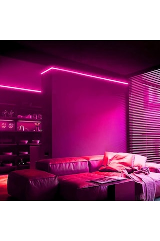 Sese Ve Müziğe Duyarlı Neon Led Rgb Esnek 5 Metre Kumandalı