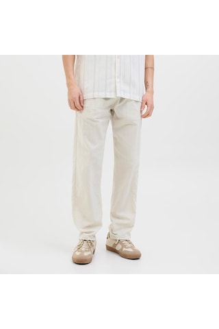 Jack&jones Jack Jones Pantolon Kane Summer Linen Blend Jogger Bej