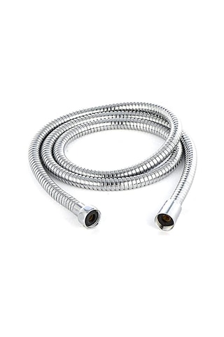 Fusty Universal Eko B Kalite Duş Hortumu Krom Duş Spirali 150 Cm - Tüm Duş Başlıkları Ile %100 Uyum Gümüş