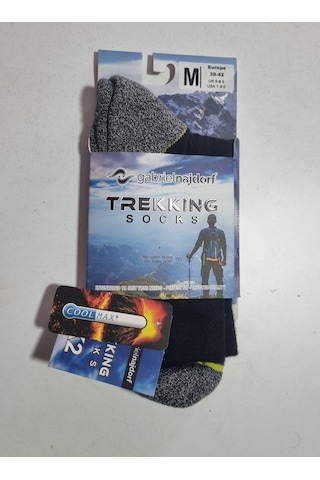 Gabriel Najdorf Termal Trekking Çorap Lacivert-yeşil-gri