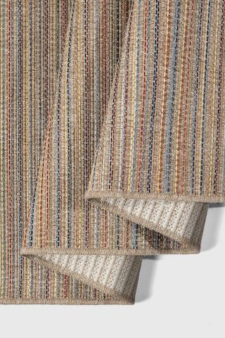 Rio Serisi 7885a Modern Sisal Dokuma Renkli Çizgili Halı - İskandinav Tarz Hasır Kilim - Antialerjik Leke Tutmaz Çok Renkli
