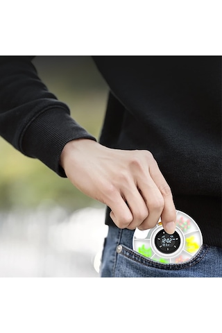 Micflip S03 Alarm Ve Takip Özellikli Akıllı İlaç Saklama Kutusu Beyaz