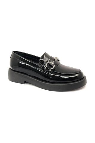 Greyder 72133 Zn Urban Deri Comfort Casual Oxford Kadın Ayakkabı Siyah-rugan