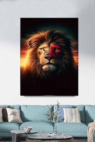 Galatasaray Aslan Ev Duvar Salon Ofis Dükkan Hediyelik Dekarasyon Süsü