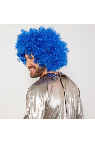 Mi Renk Kıvırcık Afro Bonus Peruk Çok Renkli
