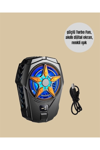 Cep Telefonu Radyatörü - Type-c, 2 Vitesli, Sessiz Soğutma Fanı