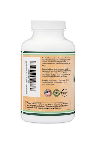 Double Wood Magnesium Chloride Cloruro De Magnesio 180 Caps...