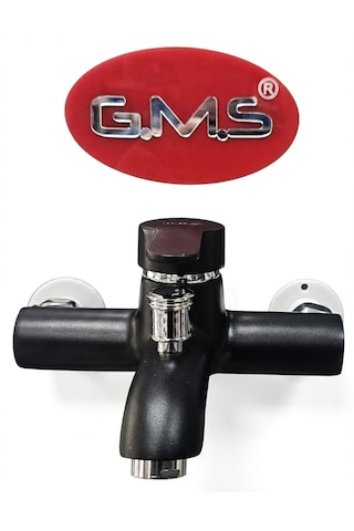 Gms Zirve Mix Banyo Duş Bataryası Siyah Krom Zrv303k