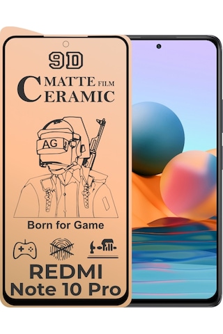 Xiaomi Redmi Note 10 Pro Ekran Koruyucu Mat Seramik Nano