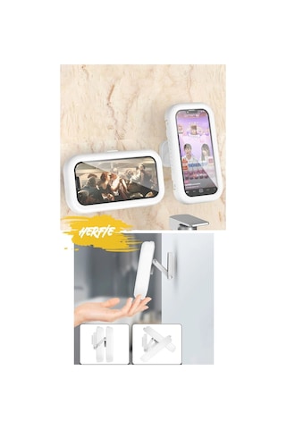 Su Geçirmez Telefon Tutucu Hareketli Kılıf Stand Dönebilir Ekran Kullanılabilir Dokunmatik