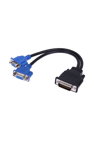 Dms-59 Dms59 Vga Splitter Kablo - 59 Pin Dvi To 2 Vga Çevirici
