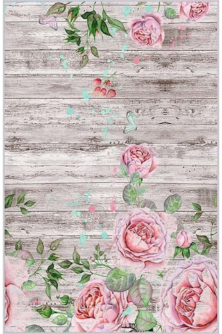 Rovigo Home Dijital Baskı Kaymaz Taban Salon Halısı Rvg1059